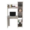 Versalles Writintg Desk, 2 Superior Shelves, Five Cubbies -Light Gray