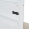 Twin Size House Bed w/Sofa, Charging Station, Shelves, 2 Drawers, White