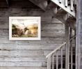 "Heading Home-Elk" by Bluebird Barn, Ready to Hang Framed Print, White Frame