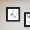 Trendy Decor 4U "Bathroom Rules" Framed Wall Art for Bathroom, Wall Art Print for Home Decor, Bathroom Wall Art by Imperfect Dust