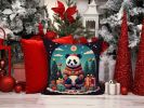 Panda Christmas Throw Pillow Machine Washable, Indoor Outdoor Decorative Pillow 18Hx18W