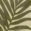 3' X 5' Ivory Hand Tufted Bordered Tropical Leaves Area Rug