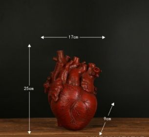 Nordic Style Flower Vas,  Pot Art Vases Sculpture Desktop Plant Pot For Home Decor Ornament Gifts (Option: Red-Big)
