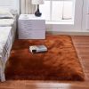 Fluffy Imitation Wool Area Rug, Suede Fleece Bottom Long Imitation Wool Rug, Acrylic 80% Polyester 20%