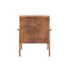 Leisure Chair with Solid Wood Armrest and Feet, Mid-Century Modern Accent chair, for Living Room Bedroom Studio chair