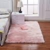 Fluffy Imitation Wool Area Rug, Suede Fleece Bottom Long Imitation Wool Rug, Acrylic 80% Polyester 20%