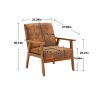 Leisure Chair with Solid Wood Armrest and Feet, Mid-Century Modern Accent chair, for Living Room Bedroom Studio chair